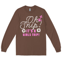 Chestnut oh snip it's a girls trip for dark Long Sleeve Tee - artisFamous