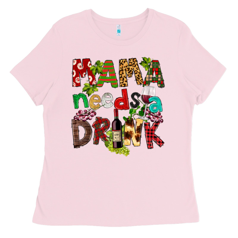Mama Needs A Drink Ladies Tee by FaDigitalArtStudio | Teevron