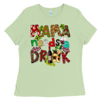 Matcha Mama Needs A Drink Ladies Tee - FaDigitalArtStudio