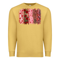 Antique Gold valentine's day brushstrokes Premium Sweatshirt - RanaPortraitStore