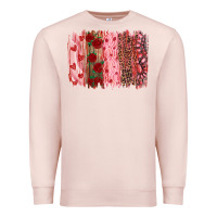 Pale Pink valentine's day brushstrokes Premium Sweatshirt - RanaPortraitStore
