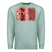Seafoam valentine's day brushstrokes Premium Sweatshirt - RanaPortraitStore