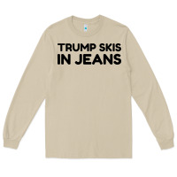 Mushroom trump skis in jeans Long Sleeve Tee - artisFamous