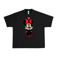 Black Minnie Mouse Urban Heavy Tee - CowhideDigitalArt