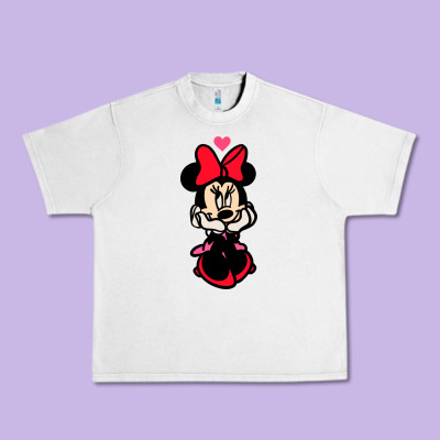 Minnie Mouse Urban Heavy Tee Designed By Cowhidedigitalart