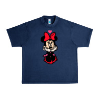Navy Minnie Mouse Urban Heavy Tee - CowhideDigitalArt