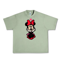 Oil Green Minnie Mouse Urban Heavy Tee - CowhideDigitalArt