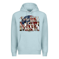 Blue Mist baseball mom Premium Hoodie - Jasminsmagicworld