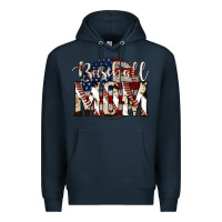 Navy baseball mom Premium Hoodie - Jasminsmagicworld