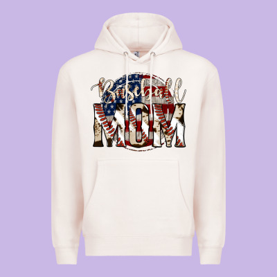 Baseball Mom Premium Hoodie Designed By Jasminsmagicworld