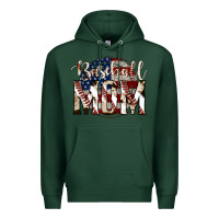 Sports Green baseball mom Premium Hoodie - Jasminsmagicworld