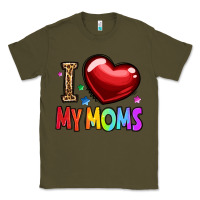 Army Green i love my moms Classic Tee - OliviaCreatesArt