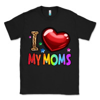 Black i love my moms Classic Tee - OliviaCreatesArt