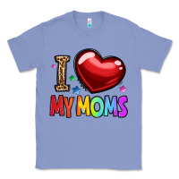 Colony Blue i love my moms Classic Tee - OliviaCreatesArt