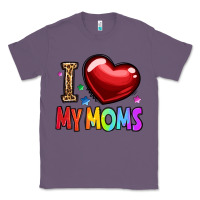 Lavender i love my moms Classic Tee - OliviaCreatesArt