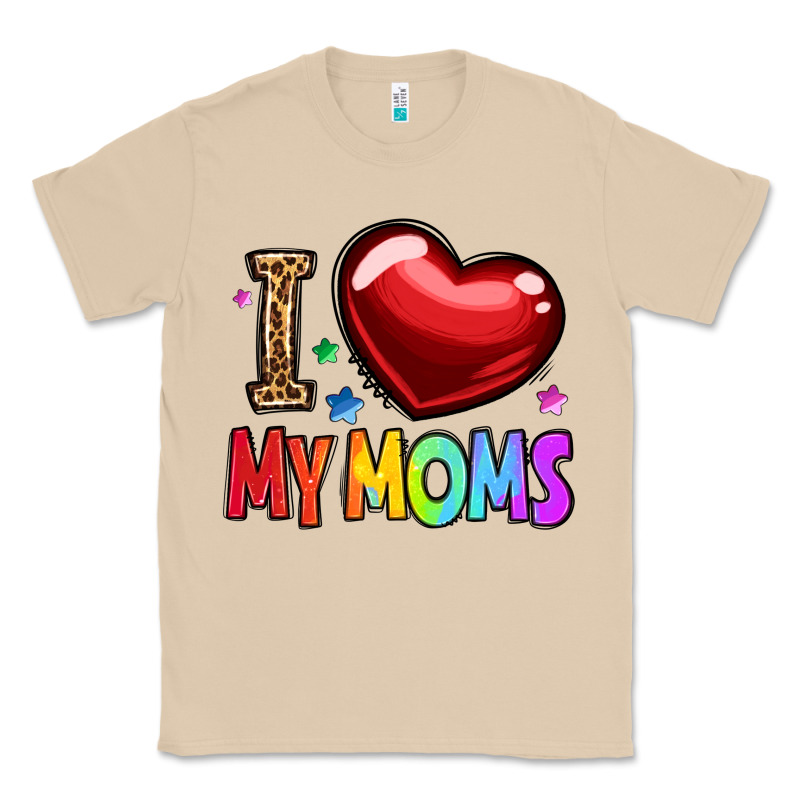 I Love My Moms Classic Tee by OliviaCreatesArt | Teevron