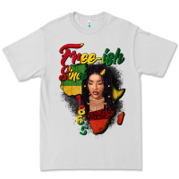Dove Grey Free-ish since 1865 black woman Premium Tee - FaDigitalArtStudio