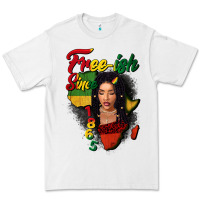 White Free-ish since 1865 black woman Premium Tee - FaDigitalArtStudio
