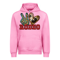 Fuchsia Pink Peace Love Rodeo Urban Hoodie - Jasminsmagicworld