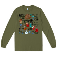 Army Green winter festive essentials Long Sleeve Tee - CowhideDigitalArt