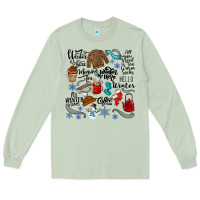 Matcha winter festive essentials Long Sleeve Tee - CowhideDigitalArt