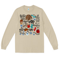 Mushroom winter festive essentials Long Sleeve Tee - CowhideDigitalArt