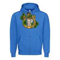 True Royal st patricks day goat horseshoe shamrock Zipper Hoodie - RanaPortraitStore