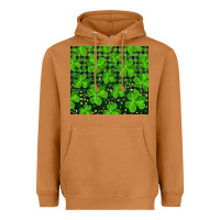 Meerkat Saint Patricks Day Shamrock And Plaid Heavyweight Hoodie - RanaPortraitStore