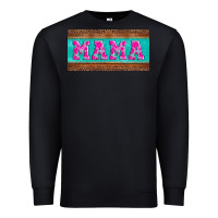 Black floral mama mother's day license plate Premium Sweatshirt - Jasminsmagicworld