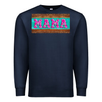 Navy floral mama mother's day license plate Premium Sweatshirt - Jasminsmagicworld