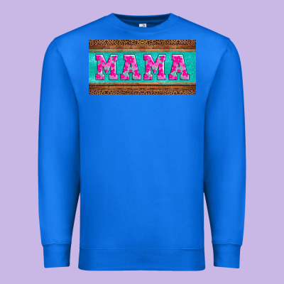 Floral Mama Mother's Day License Plate Premium Sweatshirt Designed By Jasminsmagicworld