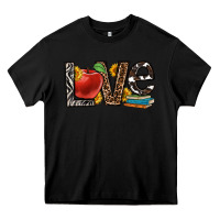 Black love teacher Heavy Core Tee - OliviaCreatesArt