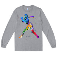 Heather Grey girl's softball Long Sleeve Tee - artisFamous