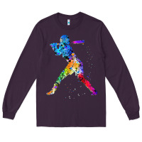 Plum girl's softball Long Sleeve Tee - artisFamous