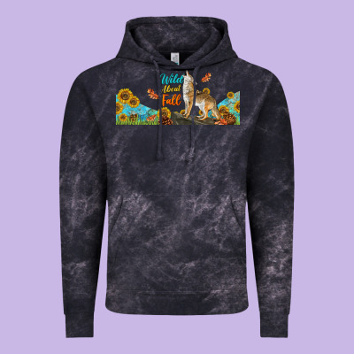 Wild About Fall Coyote Vintage Hoodie Designed By Lillyallendesigns