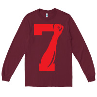 Burgundy colin kaepernick number 7 t shirt Long Sleeve Tee - artisFamous