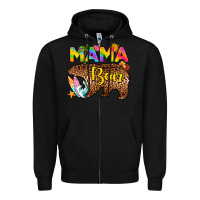 Black mama bear summer Zipper Hoodie - RanaPortraitStore