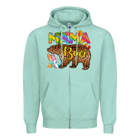 Seafoam mama bear summer Zipper Hoodie - RanaPortraitStore