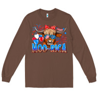 Chestnut moo rica Long Sleeve Tee - CowhideDigitalArt