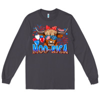 Smoke moo rica Long Sleeve Tee - CowhideDigitalArt