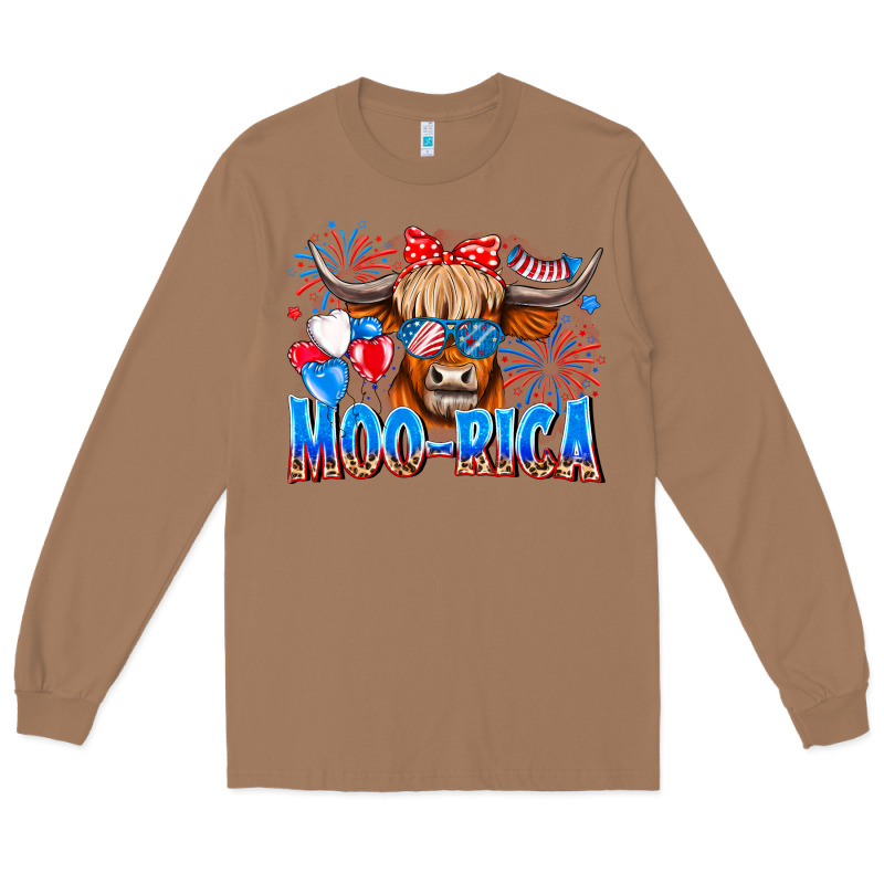 Moo Rica Long Sleeve Tee by CowhideDigitalArt | Teevron