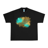 Black turquoise leopard patch Urban Heavy Tee - Jasminsmagicworld