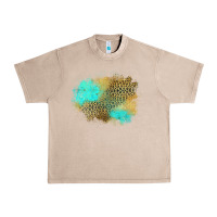 French Oak turquoise leopard patch Urban Heavy Tee - Jasminsmagicworld