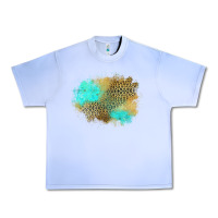 Grape Ice turquoise leopard patch Urban Heavy Tee - Jasminsmagicworld