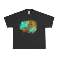 Pigment Black turquoise leopard patch Urban Heavy Tee - Jasminsmagicworld