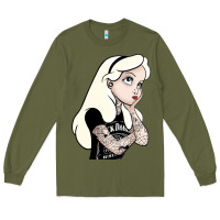 Army Green alice in wonderland Long Sleeve Tee - artisFamous