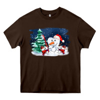 Chocolate Brown teeth snow party costom ado Heavy Core Tee - OliviaCreatesArt