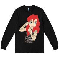 Black ariel tatoo Long Sleeve Tee - artisFamous