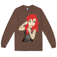 Chestnut ariel tatoo Long Sleeve Tee - artisFamous