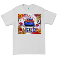 Fourth Of July America Truck Premium Tee | Teevron
